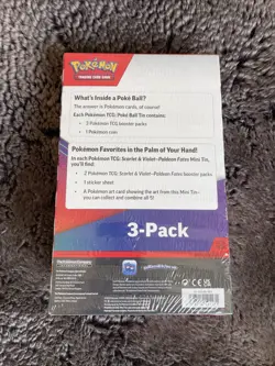 Paldean Fates 2x Mini Tins + Luxury Pokeball Pokemon TCG Factory Sealed New - Image 3