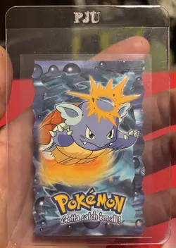 Pokemon Topps Squirtle Wartortle Blastoise Die Cut Evolution Set Blue Logo - Image 3