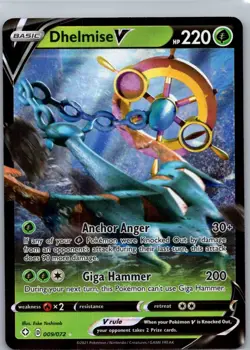 Pokemon TCG Dhelmise V 9/72 Shining Fates NM - Image 1