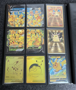 Pokemon Celebrations Master Set | Promos | Gold Metal Charizard Pikachu | Binder - Image 1