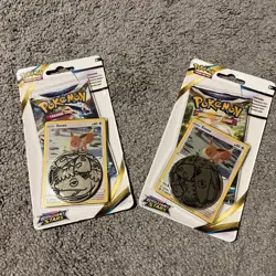 Brilliant Stars Eevee Lot of 2 Single pack Checklane Blister Set Booster - Image 1