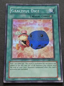 Graceful Dice Prismatic Secret Rare EDS-002 Yu-Gi-Oh! Card - Image 1