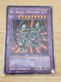 Yugioh B. Skull Dragon BPT-006 Secret Rare Limited Edition Trading Card READ Vtg - Image 3