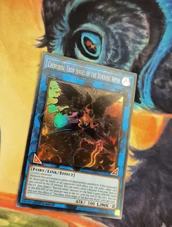 Cherubini Ebon Angel of the Burning Abyss 1st Edition Super Rare RA01-EN042 - Image 2
