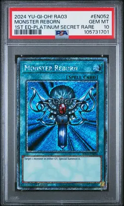 2024 YU-GI-OH! RA03-QUARTER CENTURY BONANZA #EN052 MONSTER REBORN PSA 10 - Image 1