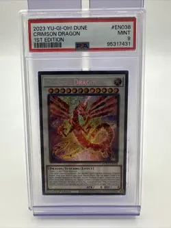 Yu-gi-oh! TCG Crimson Dragon DUNE-EN038 Duelist Nexus 1st Edition PSA 9 - Image 1