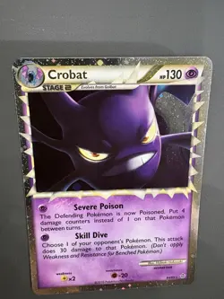 🔥Pokemon Card: Crobat PRIME HOLO 84/95 HGSS Unleashed Set ULTRA Rare! NM - Image 3