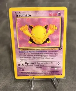 Rare Pokemon Card Drowzee Traumato 54/82 German Team Rocket NM - Image 1