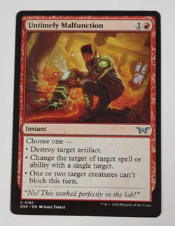 Untimely Malfunction 0161 Magic The Gathering Card LP - Image 1