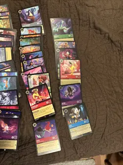 100 Disney Lorcana Fabled Card Lot Of Rare S.R,Uncommons Common, FOILS - Image 3