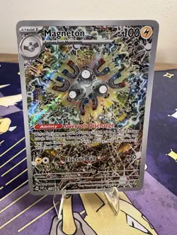 Pokemon TCG Magneton 159 Scarlet & Violet Promo Card Holo NM Condition - Image 1
