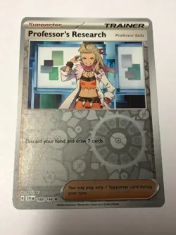 Pokemon Card Scarlet & Violet Holographic Professor's Research Sada 189/198 NM - Image 1