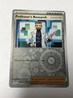 Pokemon Card Scarlet & Violet R.Holographic Professor's Research Turo 190/198 NM - Image 1