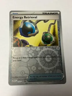 Pokemon Card Scarlet & Violet Reverse Holographic Energy Retrieval 171/198 NM - Image 1