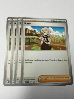 Pokemon Card Scarlet & Violet 4x Playset Katy 177/198 NM - Image 1