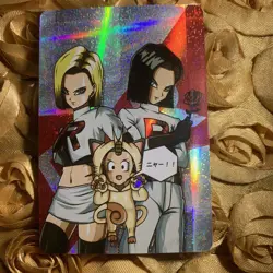 Android #18 DRAGON BALL X Team Rocket GODDESS ACG GIRL Foil Anime Holo Card - Image 1