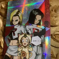 Android #18 DRAGON BALL X Team Rocket GODDESS ACG GIRL Foil Anime Holo Card - Image 2