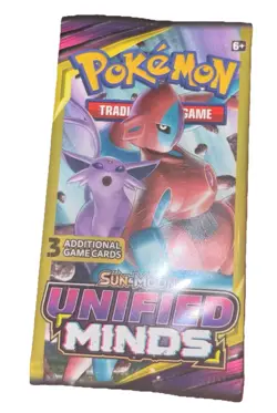 LOT OF 4 pks Pokemon Sun & Moon Unified Minds 3 Card Booster Art Set 2019 Sealed - Image 5