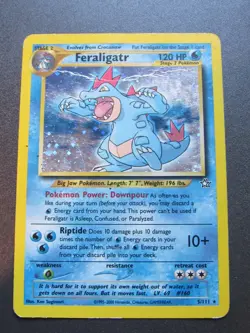 2000 Feraligatr Pokemon Card MP Holo Neo Genesis Set 5/111 WOTC - Image 1