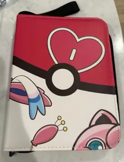 Pink Pokemon Trading Cards Album Card Binder 4-Pocket 51 Pages - Image 1