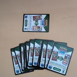 21x Pokemon Trading Card Game Live Black Bolt + Victini Illustration Code Cards - Image 1