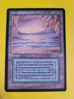 Magic the Gathering Underground Sea Revised Italian Foreign Black Border FBB MTG - Image 1