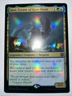 FOIL Aesi Tyrant of Gyre Strait x1 Commander Legends Magic Near Mint NM English - Image 2