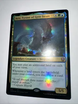 FOIL Aesi Tyrant of Gyre Strait x1 Commander Legends Magic Near Mint NM English - Image 3