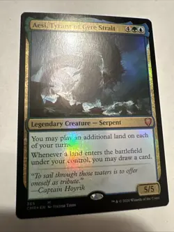 FOIL Aesi Tyrant of Gyre Strait x1 Commander Legends Magic Near Mint NM English - Image 4