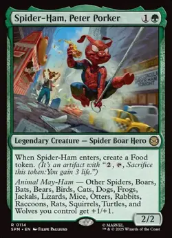 MTG Spider-Man R Spider-Ham, Peter Porker #0114 - Image 1