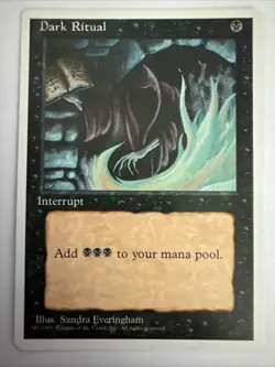 Magic the Gathering ~ MTG ~ Dark Ritual ~ Fourth Edition ~ 4Ed ~ M/NM - Image 1