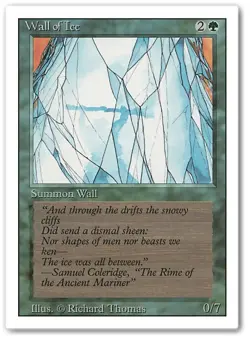 WALL OF ICE x4 mtg LP 3rd Edition Revised 4 Unc - Image 1
