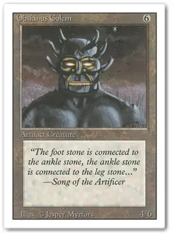 OBSIANUS GOLEM x4 mtg VLP-NM 3rd Edition Revised 4 Unc - Image 1