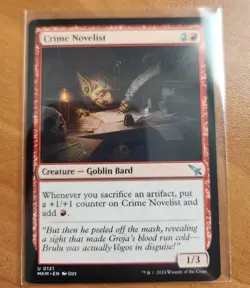 Magic MTG Crime Novelist MKM 0121 Regular Uncommon - NM condition - Image 1