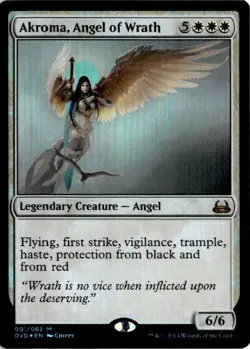 Akroma, Angel of Wrath M Duel Decks: Anthology 1 NM FOIL - Image 1
