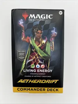Magic The Gathering MTG Aetherdrift Commander Deck Living Energy Sealed 2025 - Image 1