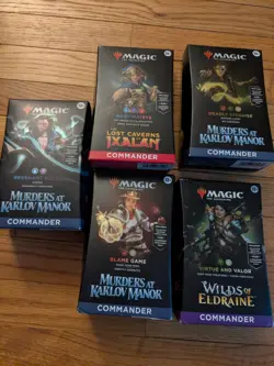 Magic The Gathering Commander Deck Lot - Image 1