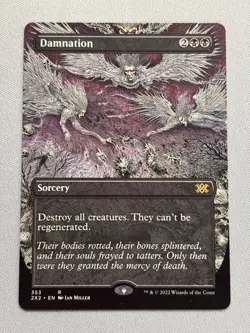 Damnation - Borderless - Double Masters 2022 - LP MTG Magic - Image 1