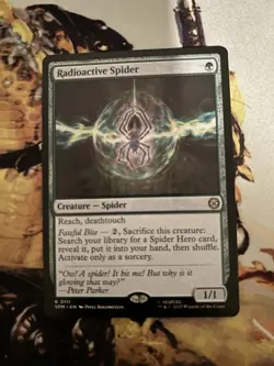 1x Radioactive Spider MTG Marvel’s Spider-Man Rare Nonfoil NM - Image 1