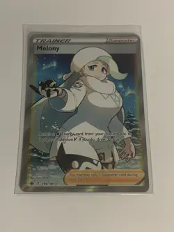 Melony Full Art - 195/198 Trainer Pokemon TCG SWSH Chilling Reign NM - Image 1
