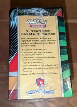 Pokemon TCG 2020 Spring Collector's Chest Lunch Box Tin Sword & Shield SEALED - Image 2