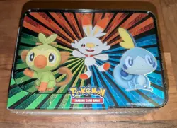 Pokemon TCG 2020 Spring Collector's Chest Lunch Box Tin Sword & Shield SEALED - Image 3