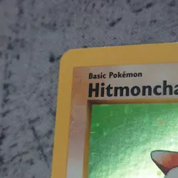 1999 Pokemon TCG Hitmonchan Base Set Shadowless Holo Rare 7/102 Ungraded - Image 5