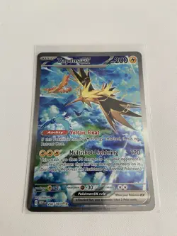 Pokemon TCG Zapdos EX Scarlet & Violet 151 Card 145/165 Near Mint Condition - Image 1