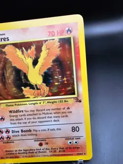 NM - Moltres - 12/62 - 1st Edition - Holo - Fossil - Pokemon Card - Image 3