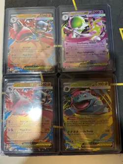Pokemon TCG Mega Lucario/Venasaur/Gardevoir EX Mega Evolutions Lot(4) - Image 1