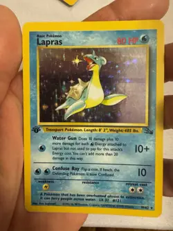 1999 Pokemon - 1st Edition Lapras Holo Rare - Fossil 10/62 WOTC - Image 3