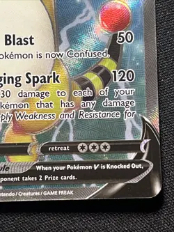 2020 Pokemon Sword & Shield Vivid Voltage Ultra Rare V #171 Ampharos Holo TCG - Image 3