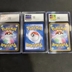 POKEMON 3 SLAB LOT GRADED LILEEP CGC 9 LAPRAS EX CGC 10 TREVENANT CGC 10 - Image 5