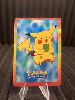 Pikachu Vintage Pocket Monsters Vending HOLO Prism Sticker Bandai 1999 Nintendo - Image 1